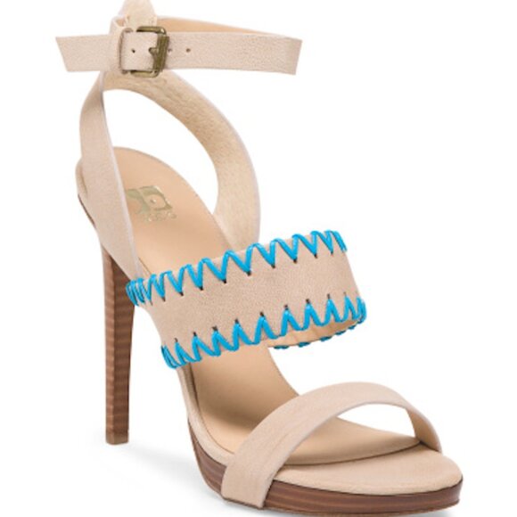 Joe's Jeans Riana Platform Strappy Open Toe Leather Heel - Picture 2 of 3